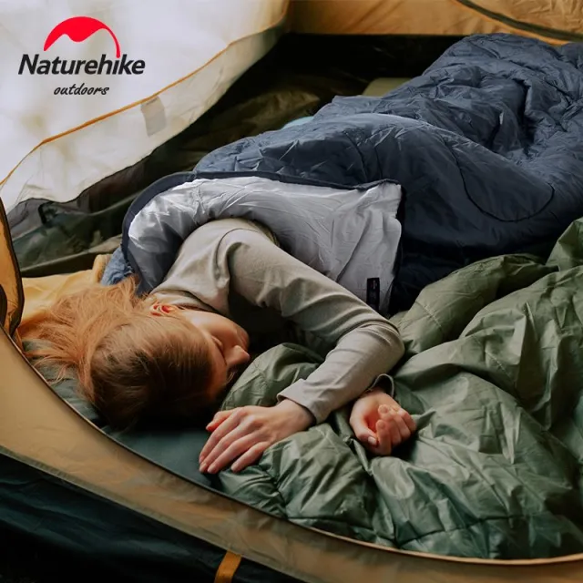 2 - Спальный мешок Naturehike Y150L NH21MSD08, правый, серо-голубой