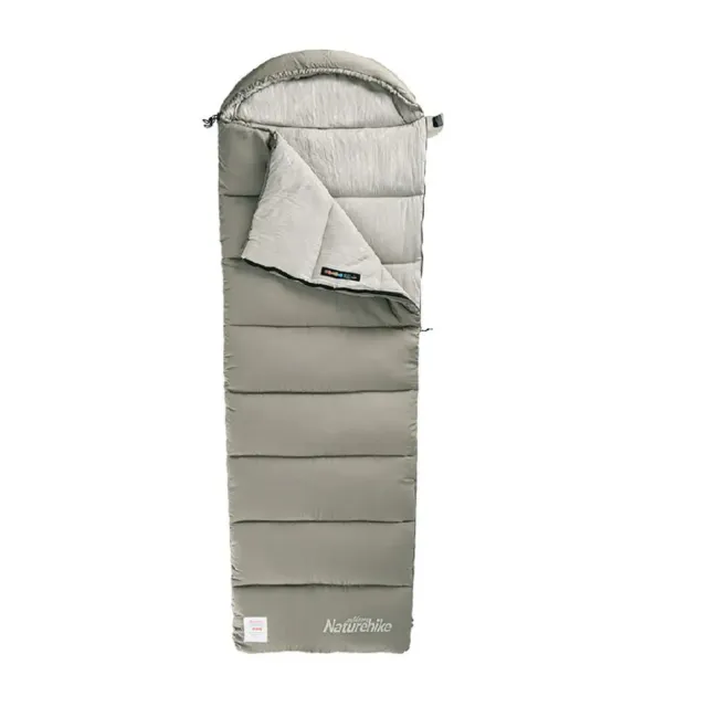 1 - Спальный мешок с капюшоном Naturehike M300 NH20MSD02, зеленый, левый