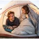 12 - Спальный мешок с капюшоном Naturehike M300 NH20MSD02, зеленый, левый