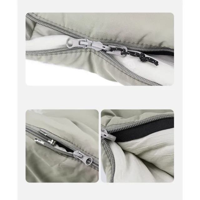6 - Спальный мешок с капюшоном Naturehike M300 NH20MSD02, зеленый, правый