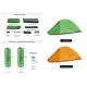 6 - Намет надлегкий одномісний Naturehike Cloud Up Base 1 CNK2450WS032, зелений