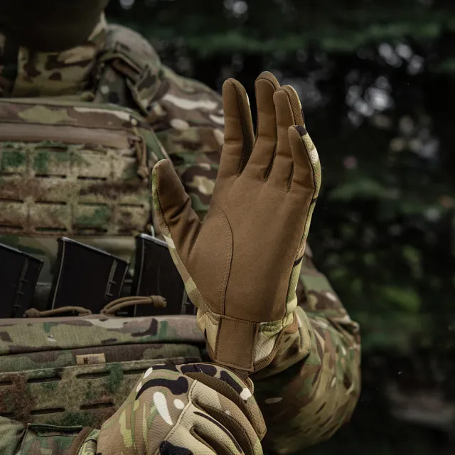 11 - Тактичні рукавички M-Tac Scout Tactical Mk.2. Мультикам
