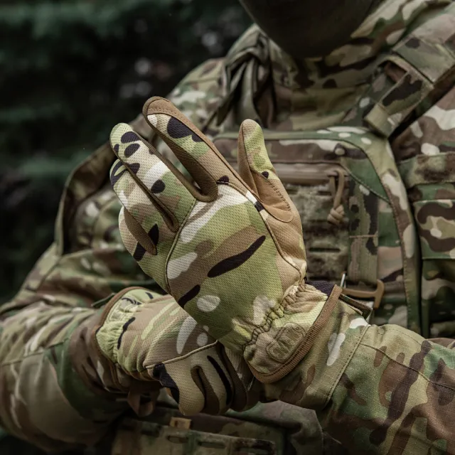 12 - Тактичні рукавички M-Tac Scout Tactical Mk.2. Мультикам