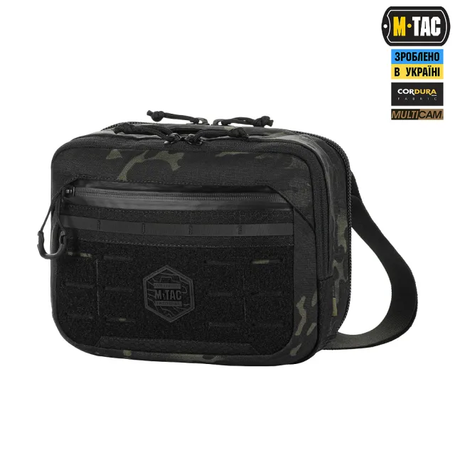 1 - Плечова однолямкова сумка M-TAC EDC Bag Elite. Multicam Black