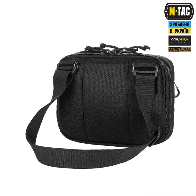 25 - Плечова однолямкова сумка M-TAC EDC Bag Elite. Multicam Black
