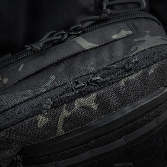 17 - Плечова однолямкова сумка M-TAC EDC Bag Elite. Multicam Black