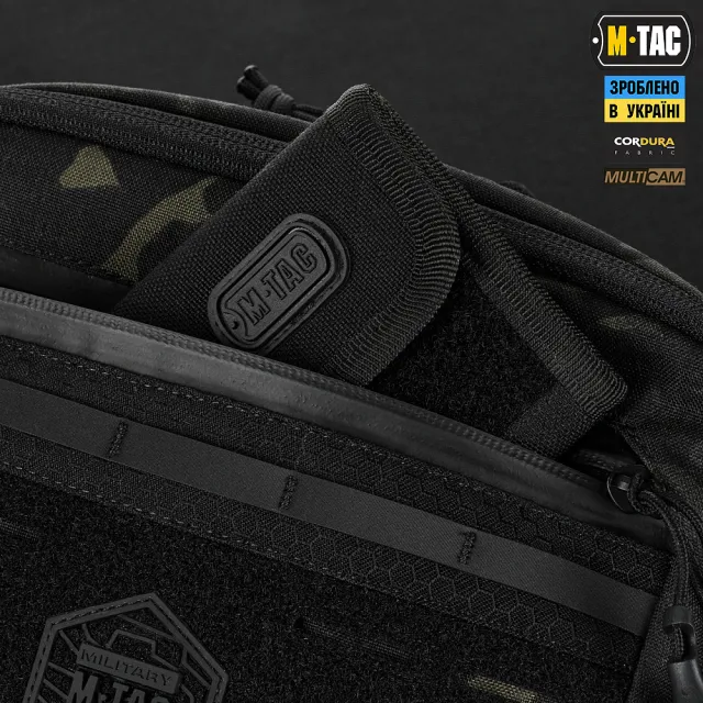 11 - Плечова однолямкова сумка M-TAC EDC Bag Elite. Multicam Black