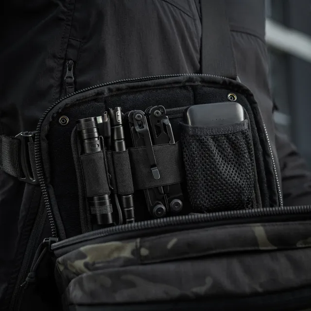 8 - Плечова однолямкова сумка M-TAC EDC Bag Elite. Multicam Black