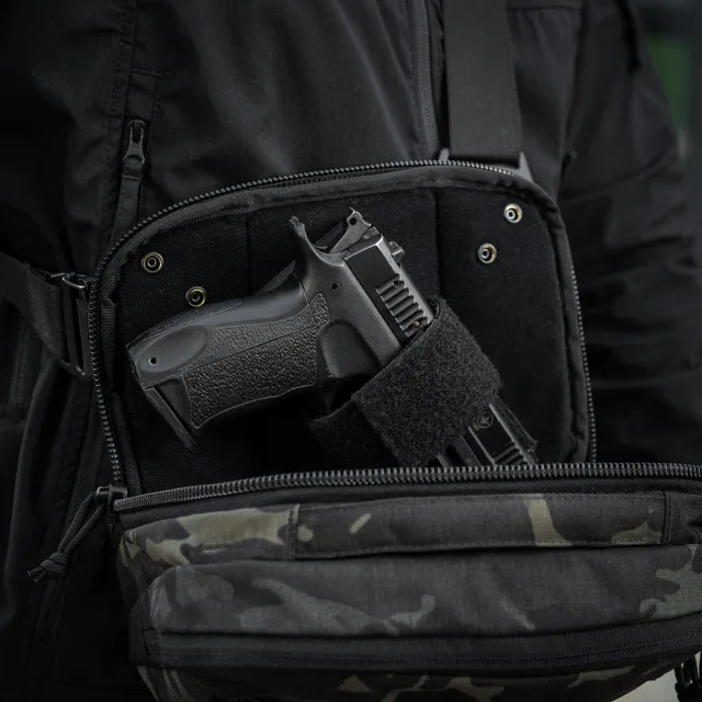 7 - Плечова однолямкова сумка M-TAC EDC Bag Elite. Multicam Black