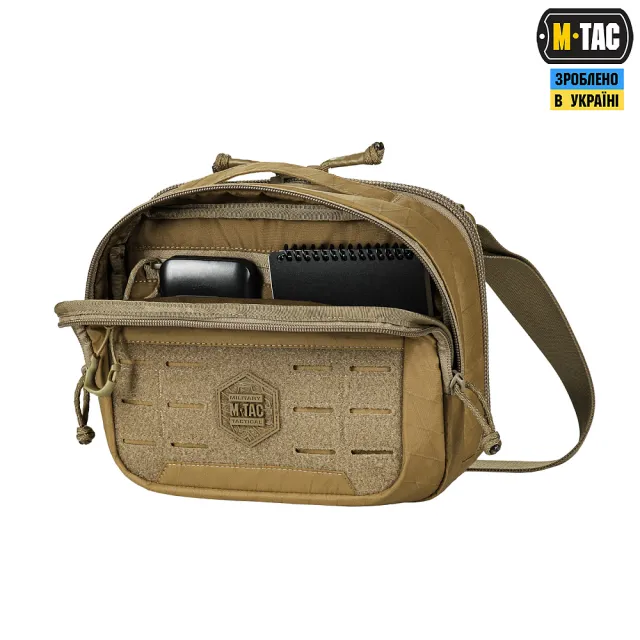27 - Плечова однолямкова сумка M-TAC EDC Bag X-Pac Elite. Койот