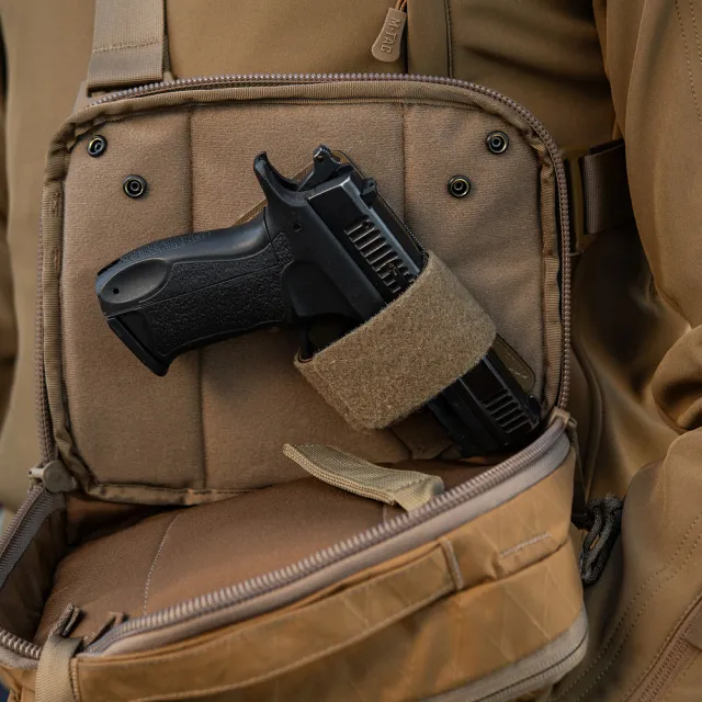 6 - Плечова однолямкова сумка M-TAC EDC Bag X-Pac Elite. Койот