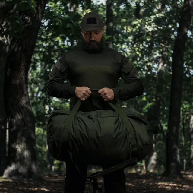 8 - Тактична сумка-баул на 100л. Cordura 500D. Олива