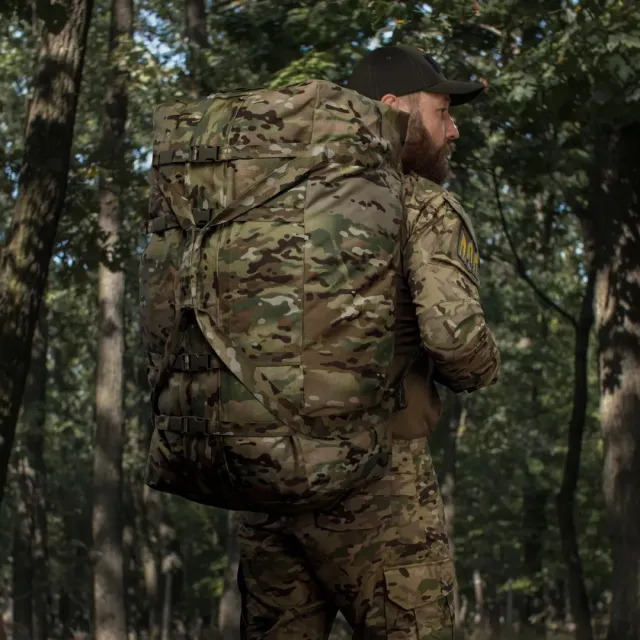 5 - Тактична сумка-баул на 100л. Cordura 500D. Мультикам