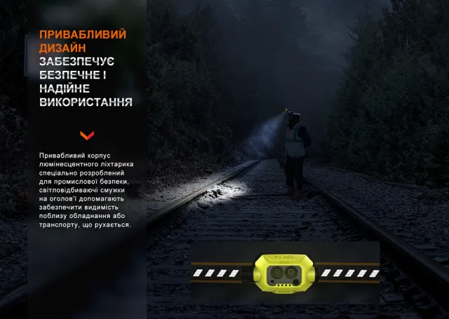 6 - Ліхтар налобний Fenix WH23R з безконтактним датчиком