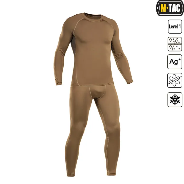 1 - Комплект термобілизни M-Tac ThermoLine. Колір Койот
