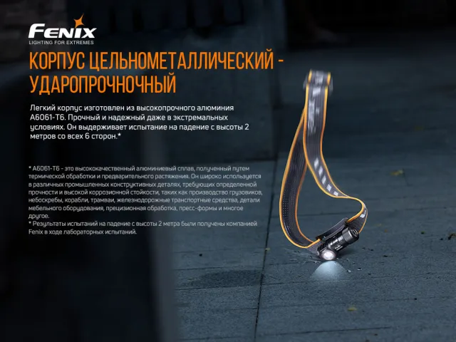 6 - Ліхтар налобний Fenix HM50R V2.0