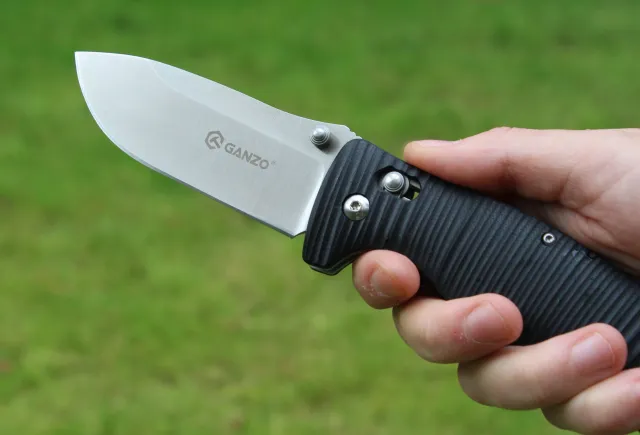 16 - Ніж складаний Ganzo G720-B чорний