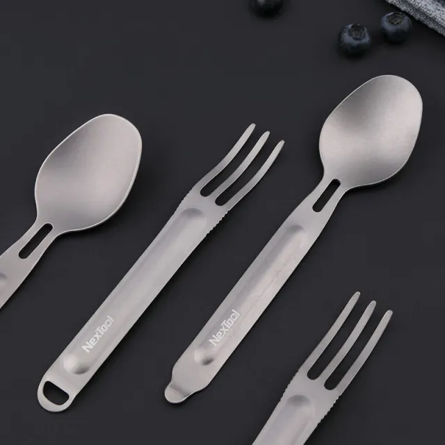 8 - Столовий прилад NexTool Outdoor Spoon Fork NE0124
