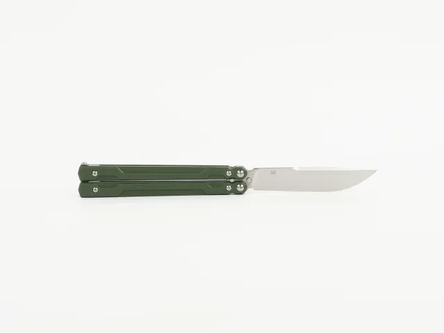 2 - Нiж метелик (балiсонг) Ganzo G766-GR, зелений