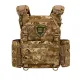 5 - Плитоноска Warmor Gen.3 Pro з системою швидкого скидання. (Комплект 3 підсумки) Molle. Колір Піксель ММ14
