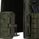 9 - Плитоноска Ares Gen.2 (Комплект 3 підсумки) З системою швидкого скидання, для бронеплит розміром 25х30 см. Колір Олива