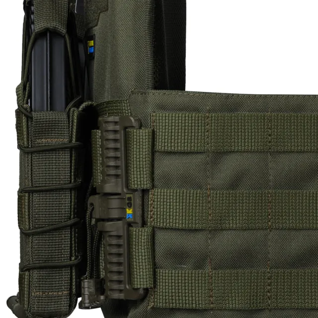 11 - Плитоноска Ares Gen.2 (Комплект 3 підсумки) З системою швидкого скидання, для бронеплит розміром 25х30 см. Колір Олива