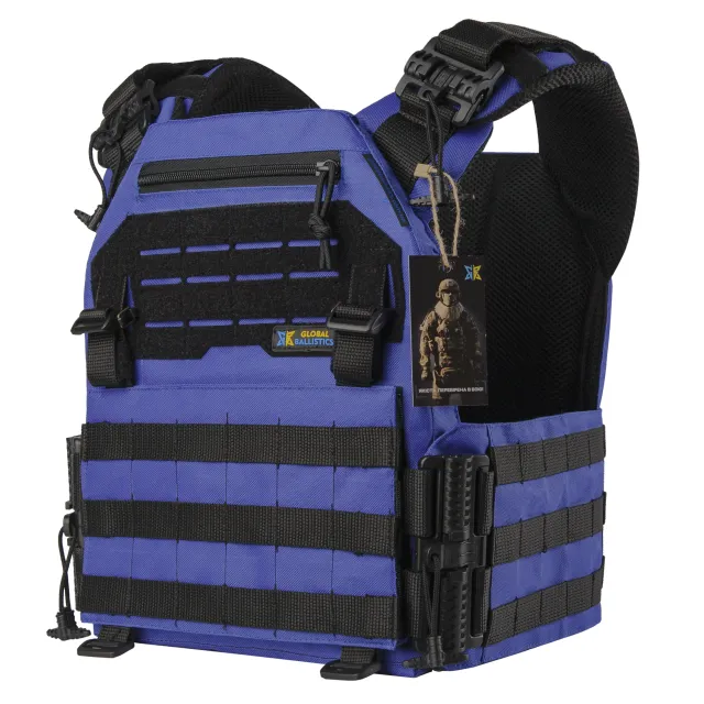 1 - Плитоноска Warmor Gen.3 Pro з системою швидкого скидання. Molle. Колір Синій
