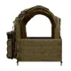4 - Плитоноска Warmor Gen.3 Pro з системою швидкого скидання. (Комплект 3 підсумки) Molle. Колір Олива