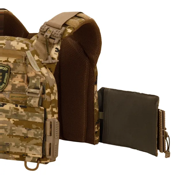 5 - Плитоноска Warmor Gen.3 Pro Max. Система швидкого скидання. (Комплект 7 підсумків). Колір Піксель ММ14