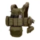 1 - Плитоноска Warmor Gen.3 Pro Max. Система швидкого скидання. (Комплект 7 підсумків). Колір Олива