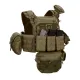 3 - Плитоноска Warmor Gen.3 Pro Max. Система швидкого скидання. (Комплект 7 підсумків). Колір Олива