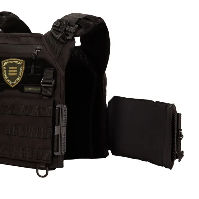 5 - Плитоноска Warmor Gen.3 Pro Max. Система швидкого скидання. (Комплект 7 підсумків). Колір Чорний