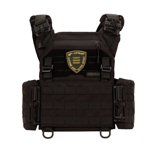 5 - Плитоноска Warmor Gen.3 Pro з системою швидкого скидання. Molle. Колір Чорний