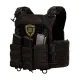 1 - Плитоноска Warmor Gen.3 Pro з системою швидкого скидання. (Комплект 3 підсумки) Molle. Колір Чорний