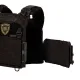 3 - Плитоноска Warmor Gen.3 Pro з системою швидкого скидання. (Комплект 3 підсумки) Molle. Колір Чорний