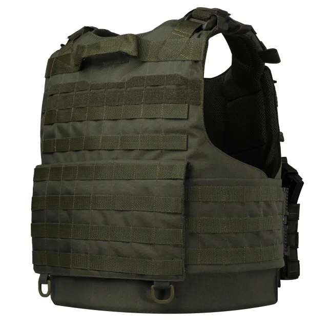 5 - Плитоноска Warmor Gen.4 (Комплект 4 підсумки) з системою швидкого скидання. Molle. Колір Олива