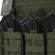 8 - Плитоноска Warmor Gen.4 (Комплект 4 підсумки) з системою швидкого скидання. Molle. Колір Олива