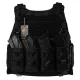 2 - Плитоноска Warmor Gen.4 (Комплект 4 підсумки) з системою швидкого скидання. Molle. Колір Чорна