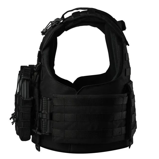 3 - Плитоноска Warmor Gen.4 (Комплект 4 підсумки) з системою швидкого скидання. Molle. Колір Чорна