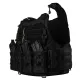4 - Плитоноска Warmor Gen.4 (Комплект 4 підсумки) з системою швидкого скидання. Molle. Колір Чорна