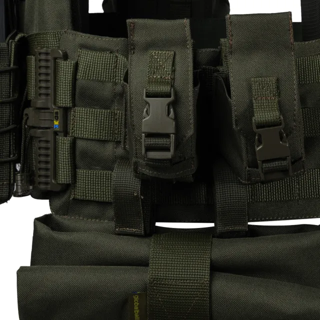 7 - Плитоноска Ares Gen.2. (Комплект 7 підсумків) з системою швидкого скидання. Molle. Колір Олива