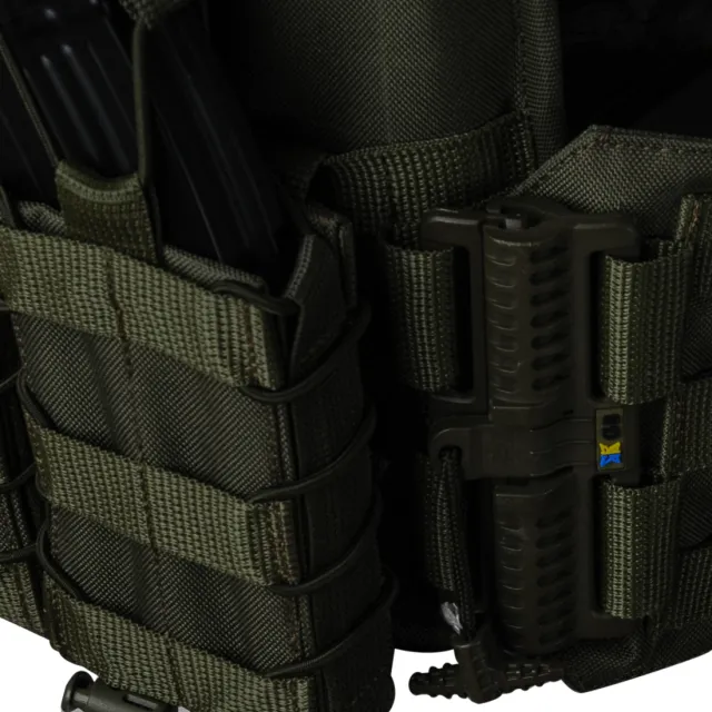 9 - Плитоноска Ares Gen.2. (Комплект 7 підсумків) з системою швидкого скидання. Molle. Колір Олива