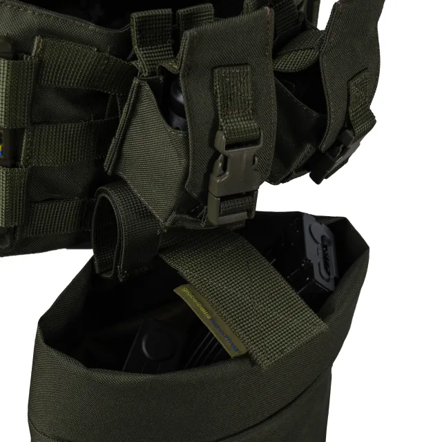 10 - Плитоноска Ares Gen.2. (Комплект 7 підсумків) з системою швидкого скидання. Molle. Колір Олива