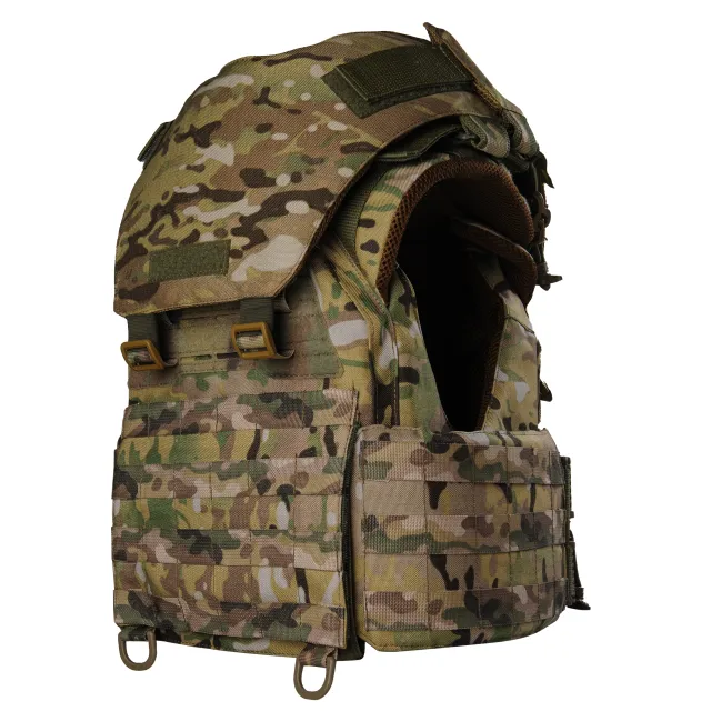 5 - Плитоноска жіноча Warmor gen.3 FL MAX (for Ladies) (без плит). З максимальним набором підсумків, захистом шиї по 1 класу ДСТУ. Мультикам.