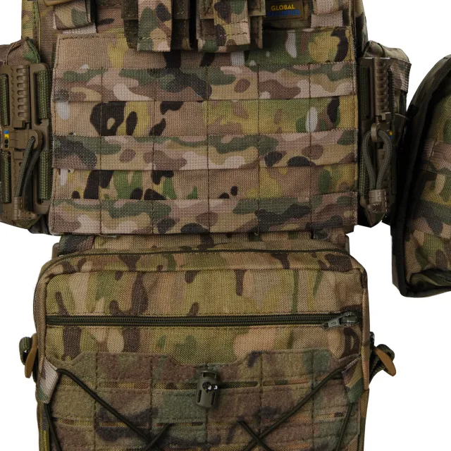 4 - Плитоноска жіноча Warmor gen.3 FL MAX (for Ladies) (без плит). З максимальним набором підсумків, захистом шиї по 1 класу ДСТУ. Мультикам.