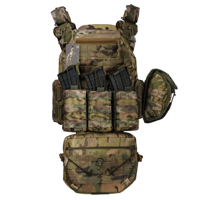 4 - Плитоноска жіноча Warmor gen.3 FL MAX (for Ladies). З максимальним набором підсумків, швидким боковим та верхнім скиданням (без плит). Мультикам.