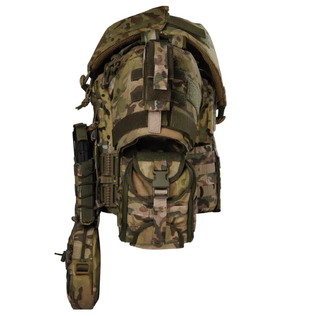 3 - Плитоноска жіноча Warmor gen.3 FL MAX (for Ladies) (без плит). З максимальним набором підсумків, захистом шиї та плечей по 1 класу ДСТУ. Мультикам.