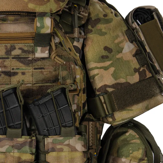 6 - Плитоноска жіноча Warmor gen.3 FL MAX (for Ladies) (без плит). З максимальним набором підсумків, захистом шиї та плечей по 1 класу ДСТУ. Мультикам.