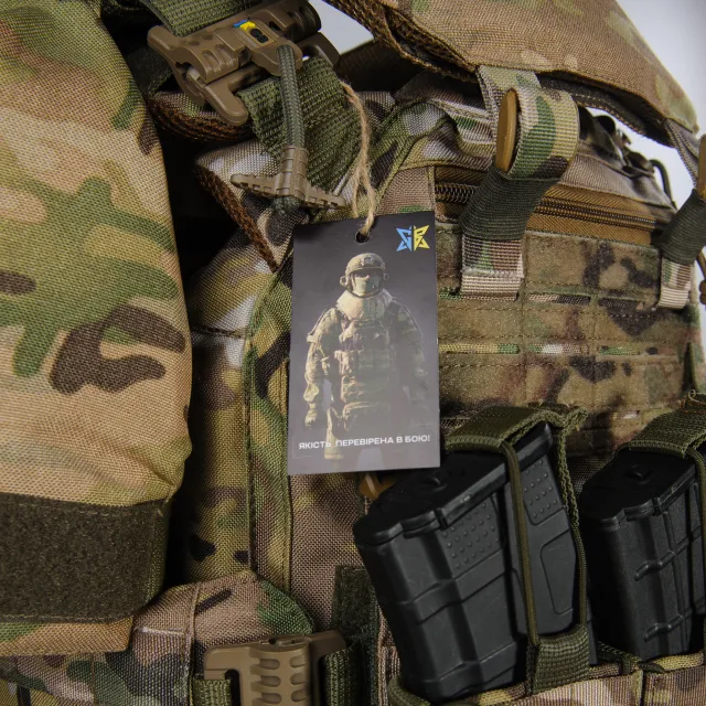 15 - Плитоноска жіноча Warmor gen.3 FL MAX (for Ladies) (без плит). З максимальним набором підсумків, захистом шиї та плечей по 1 класу ДСТУ. Мультикам.