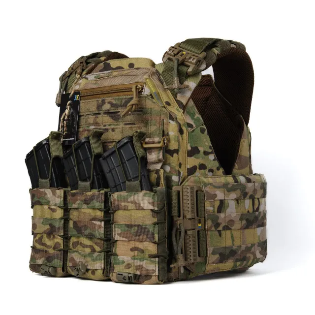 1 - Плитоноска жіноча Warmor gen.3 FL (for Ladies). З підсумками під магазини АК і швидким бічним і верхнім скиданням (без плит). Мультикам.